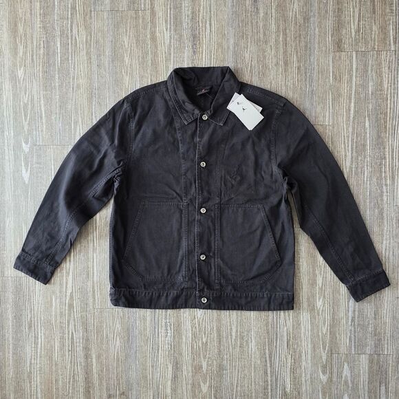Air Jordan Essentials Chicago Work Jacket Black Men's Large L Nike FN4527-010 LE - Picture 1 of 9